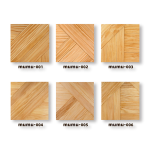 <span class=keywords><strong>MUMU</strong></span> DESIGN Panel de pared de rompecabezas 3D Instalación interior conveniente de paneles de pared de patrón geométrico de madera contrachapada maciza - Product Image 2