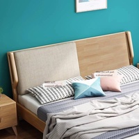 Usine en Chine Lit moderne en bois massif Cadre de lit double King Size Lits en bois Queen Size Chambre à coucher