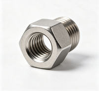Écrou adaptateur hexagonal sur mesure, tournage CNC, acier inoxydable, anti-corrosion, raccord fileté haute étanchéité, pour équipement médical (conformité aux normes)