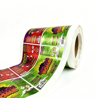 Étiquettes alimentaires en vinyle brillant métallisé de qualité supérieure, imprimées sur mesure, résistantes à l'eau et aux rayures, formes personnalisées CMYK/ Emballage