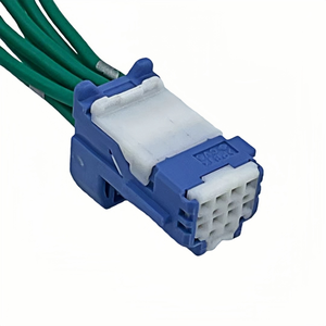 8 pin 6098-6522 wadah konektor biru persegi panjang dengan pelindung kawat - Product Image 5