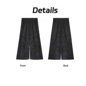 Heavyweight 30 Mm 100%Real Silk Casual Pants High Waist Drape Wide Leg Loose Trousers Summer Autumn New - Product Image 5