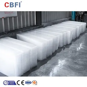 CBFI Fabbrica di Guangzhou Salamoia Refrigerazione Commerciale Fabbricatore di Ghiaccio Industriale Blocco di Ghiaccio Che Fa La Macchina per la Vendita