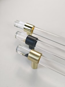 Bắc Âu hiện đại trong suốt <span class=keywords><strong>Acrylic</strong></span> kẽm dựa trên Tủ ngăn kéo tủ quần áo tay nắm cửa núm kéo - Product Image 6