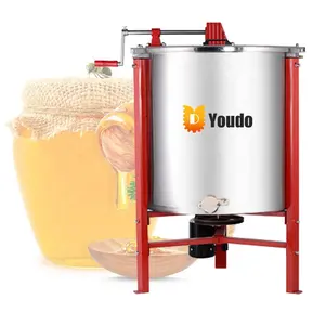 Máquina de procesamiento y Extractor de miel, separador de cera de miel Manual Reversible, marco comercial, barato, 4, 9, 10, 18, 20