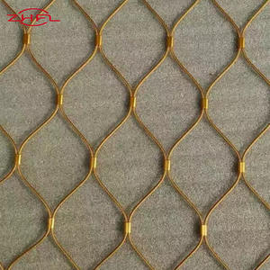 Cage en maille de corde tressée à la main en acier inoxydable de 1,2 mm à 3,2 mm avec service de découpe, maille diamant, tissage uni - Product Image 3