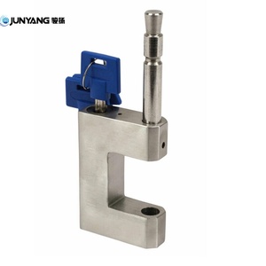 กุญแจคล้องสี่เหลี่ยมสแตนเลสกันน้ำ ป้องกันการตัด ความปลอดภัยสูง สำหรับประตูโรงงานใหม่ ตู้คอนเทนเนอร์ และอุปกรณ์เสริม - Product Image 2