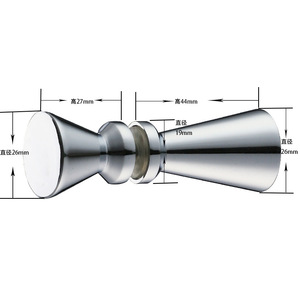 Kllyto K217 Zinc Alloy <b>Shower</b> Handle 26mm Chrome Plated Bathroom Accessory - Product Image 3