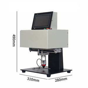 Máquina de marcado de placa de metal portátil, dispositivo de marcado con placa de nombre, pantalla táctil de 3 ejes, eléctrica, neumática, de letras, 190x120mm - Product Image 4