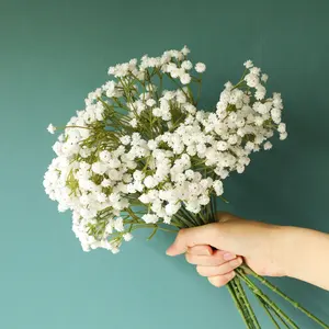M203 свадебное украшение, цветы, букет невесты, белый искусственный цветок, Гипсофила паникулата, настоящие на ощупь шелковые дышащие цветы для малышей