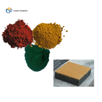 Poudre concrète de colorant de couleur oxyde de fer rouge jaune noir