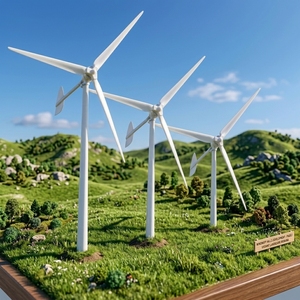 Generadores Eólicos Horizontales de Alta Eficiencia con Accionamiento Magnético Directo, Aspas de Fibra de Vidrio, Diámetro del Rotor de 3,19 m, 100 kW, Horizontal-100KW 100 - Product Image 5