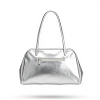 Nouveau Sac à Main Femme Tendance 2026 Grande Capacité, Sacs à Bandoulière Décontractés en Cuir PU Métallisé pour Dames