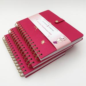Agenda de cuero Pu rojo personalizable 2026 planificador diario espiral A5 cuaderno de tapa dura - Product Image 6