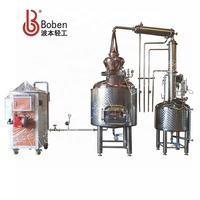 Penyuling minyak esensial lavender 600L, peralatan distilasi minyak esensial tembaga penyuling embun murni