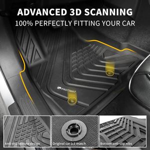 Alfombrillas de Coche EKR Personalizadas de Lujo, Impermeables, de Material TPE 3D, con Protección para Todas las Estaciones, para CR-V, Juego Completo de 4 Piezas - Product Image 3