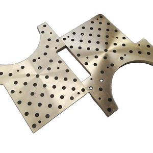 Sellos de lubricante no líquido de placa de bronce impregnado de grafito personalizado CuSn5Zn5Pb5 - Product Image 1