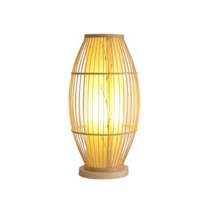 Bamboo Woven Floor Lamp Led Light Source Home Living Room Bedroom <b>Standing</b> Lamp Natural Wood Style Zen Decor - Product Image 4