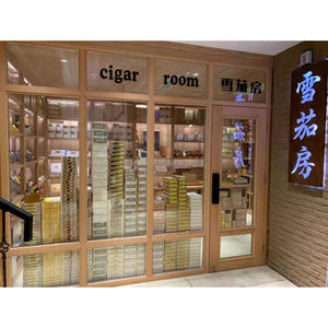 Grande Stanza Umidificata per Sigari Tipo Walk-In in Acciaio Inossidabile e Vetro con Controllo della Temperatura per Tabaccheria - Product Image 6