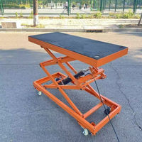 Table pliable mobile à commande au pied plate-forme de levage de type ciseaux pliable Portable tabouret de cheval de levage hydraulique électrique