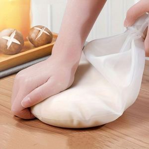 Kitchen Large Thickened <b>Silicone</b> Noodles Bag Hand-held Household <b>Baking</b> Nozzle Tool Bread Baskets Tool - Product Image 4