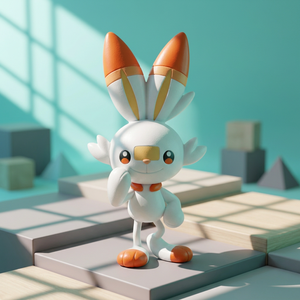 Kit de Modélisme en Plastique Bandai Pokémon AB0006 Quick!! Figurine sur le thème des animaux Scorbunny, jouet de collection facile à assembler - Product Image 2