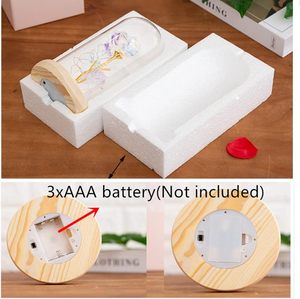 Cadeau romantique de la Saint-Valentin, décoration de mariage, cloche en verre pour l'intérieur et l'extérieur, fleurs éternelles préservées, cadeau pour la fête des mères - Product Image 6