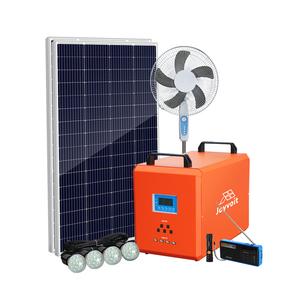 Système solaire domestique portable hors réseau 450W MPPT 25.6V avec batterie au lithium et modules photovoltaïques mono pour l'alimentation électrique de secours dans les zones rurales - Product Image 3