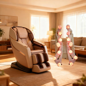 OEM/ODM Zertifizierter Lieferant Intelligenter Massagesessel mit Knetmechanismus, Heizfunktion und Fernbedienung für Massagesofa - Product Image 1