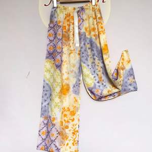 <span class=keywords><strong>Pantaloni</strong></span> pigiama estivi da <span class=keywords><strong>donna</strong></span>, leggeri, traspiranti, oversize, a gamba larga, con logo frontale, per donne in gravidanza, abbigliamento da notte ampio - Product Image 3