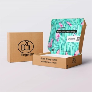 Personalizada de gama alta respetuosos con el medio ambiente materiales reciclados de cartón corrugado marrón embalaje Tuck End Mailer caja de envío - Product Image 6