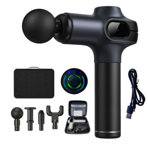 Pistola de fascia de mano inalámbrica profesional, 8 cabezales masajeadores, percusión eléctrica, herramienta de masaje corporal muscular de tejido profundo - Product Image 3