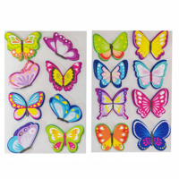 Autocollants en mousse EVA, papillons tridimensionnels, 2 motifs, nouveau modèle, paillettes pour la décoration de scrapbooking, décoration de la maison
