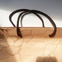 Bolsa de Papel para Alimentos con Impresión Personalizada de Alta Calidad, Bolsa de Papel con Asa de Cuerda para Joyas, Relojes, Collares, Pasteles, Navidad
