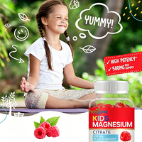 Gummies de citrate de magnésium pour enfants 500mg, sans sucre, pour favoriser le sommeil, saveur framboise, 30 unités, supplément pour enfants, marque HYT, personnalisable OEM