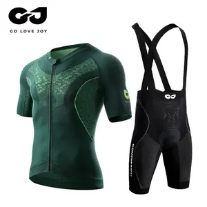GOLOVEJOY Sweat-absorbe Quick Dry Cycling Wears Men's Short Sleeves Gym Fitness Sets men Custom Cycling Jersey Set