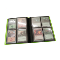 Album de cartes Photo personnalisé 4 poches en plastique, classeur de cartes de commerce, classeur de cartes de jeu, classeur à fermeture éclair, dossier d'album de 4 poches