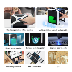 APP Control K6 Mini Laser Engraver DIY Cutter <b>Printer</b> Desktop Glass Paper Marking Engraving <b>Printer</b> Glass Paper Marking - Product Image 3