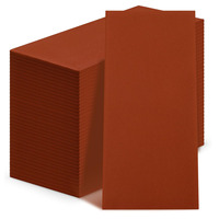 Serviettes de table jetables en lin terracotta doux, serviettes de toilette jetables pour invités
