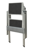 Échelle de sécurité/escalier extérieur en fer Matériau en acier et structure de plate-forme escabeau pliant