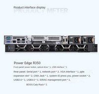 Dells Poweredge 1U R350 20 To Xeon E-2378/32G/2 4T Disques durs/Rails de guidage Serveur en rack de stockage de données