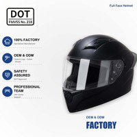 Casque intégral personnalisé avec logo, certifié DOT, en ABS, haute résistance aux chocs, avec feu arrière LED, vente en gros, commande en gros, directement de l'usine