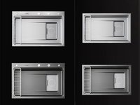 Évier de cuisine multifonctionnel en acier inoxydable 304 épaissi de 5 mm, grand bac simple pour la vaisselle