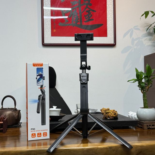 P90 Follow-up Camera Mount Smart AI Face Tracking Selfie Device 1.8-meter Aluminum Alloy Floor Tripod NEW