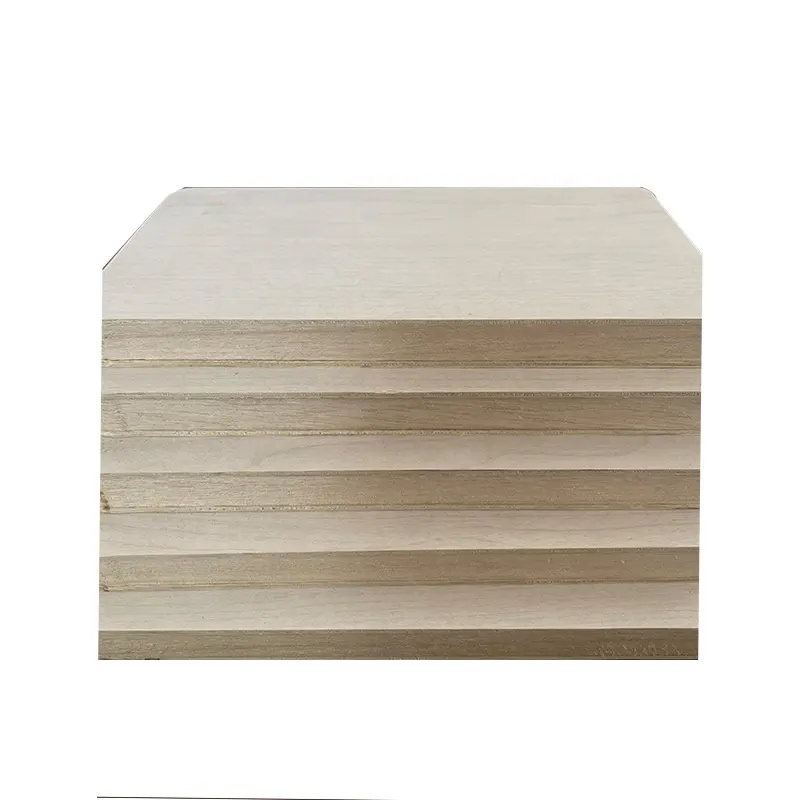 Madera contrachapada de abedul doblada en un anillo chapa de melamina tablero de bambú para gabinete paneles de Formica madera triangular prefabricada