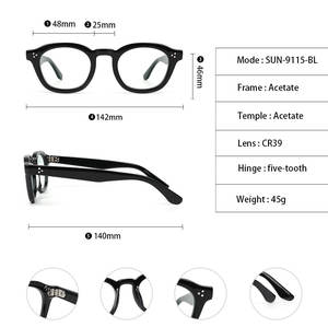 Gafas <span class=keywords><strong>para</strong></span> Juegos con Bloqueo de Luz Azul, <span class=keywords><strong>Lentes</strong></span> Transparentes de Acetato de Alta Calidad, <span class=keywords><strong>Lentes</strong></span> Anti-Reflejantes, Diseño Clásico <span class=keywords><strong>para</strong></span> <span class=keywords><strong>Hombre</strong></span> - Product Image 2