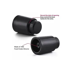 <span class=keywords><strong>Bouchon</strong></span> de bouteille de <span class=keywords><strong>vin</strong></span> réutilisable en plastique ABS avec fermeture sous vide, couleur noire, fonction de recyclage, conserveur de <span class=keywords><strong>vin</strong></span> pratique, marque LATROU - Product Image 6
