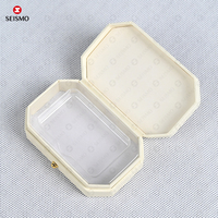 Boîte cadeau rigide en chocolat octogonale de qualité supérieure personnalisée avec couvercle à charnière et insert transparent