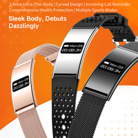 Pulseras Inteligentes B8 2026 con Monitor de Frecuencia Cardíaca, Oxígeno en Sangre y Sueño, Reloj de Pulsera de Salud y Fitness para Mujeres y Hombres