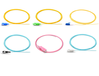Approvisionnement d'usine FTTH LSZH 0.9mm SC OM4 Simplex MM 62.5/125 Fibre Optique Pigtail